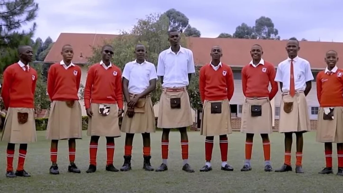 The Ugandan mixed school where boys wear 'skirts'