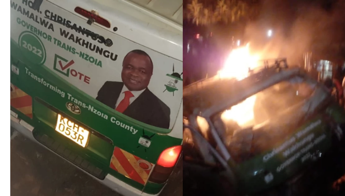 Trans Nzoia: One dead after MP Chris Wamalwas campaign vehicle involved in accident