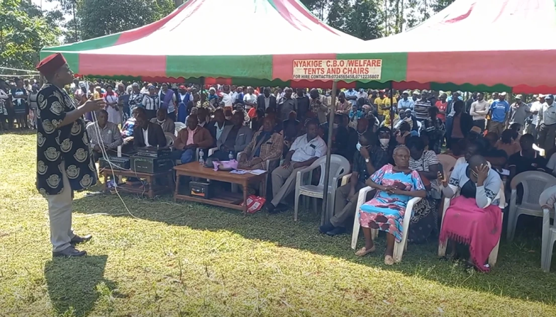Chaos at burial as MP snatches microphone from aspirant