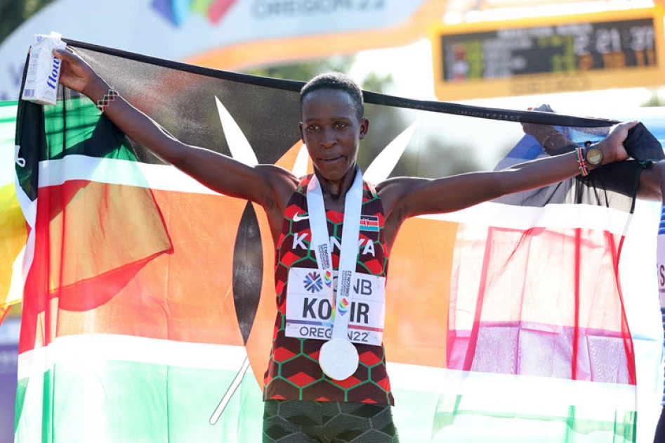 Brave Korir bags Kenya silver in womens marathon