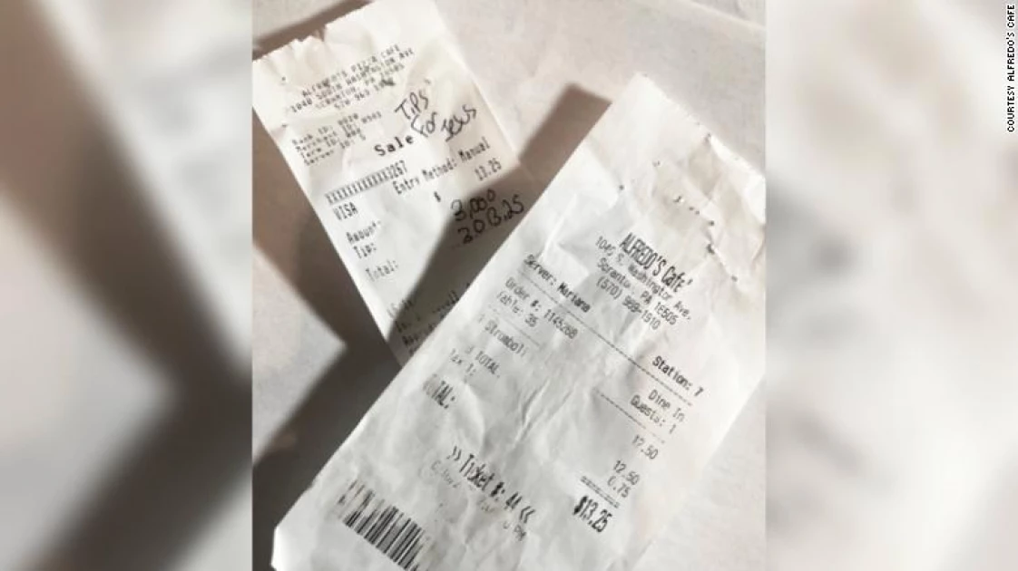 Waitress in shock after getting Ksh.355K tip on on a Ksh.1500 bill