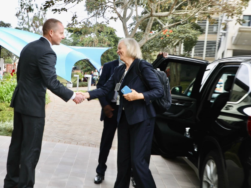 New US ambassador to Kenya Meg Whitman arrives in Nairobi