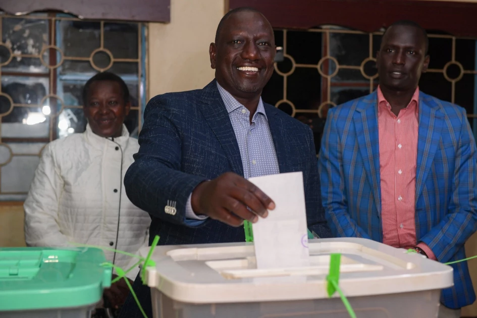 DP Ruto casts his vote in Sugoi