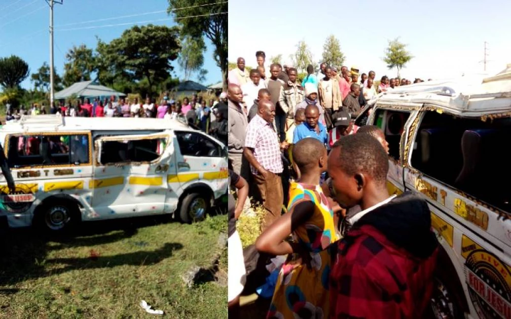 Three people killed and 14 injured after Nissan matatu rolls