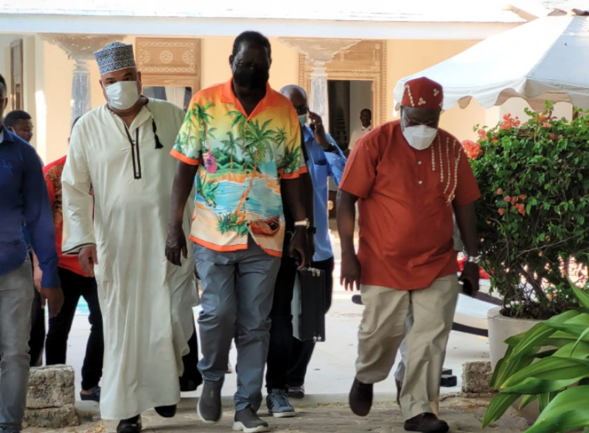 ODM leader Raila Odinga arrives in Lamu ahead of Coast region tour