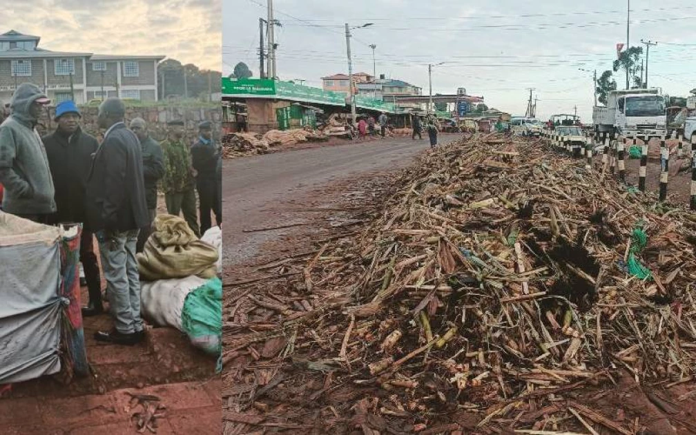 Kisii deputy governor leads clearing of garbage at Keumbu market