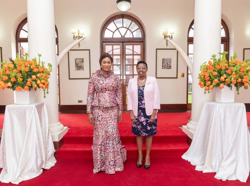 First Lady Rachel Ruto hosts Ghanaian Vice President's wife at State House
