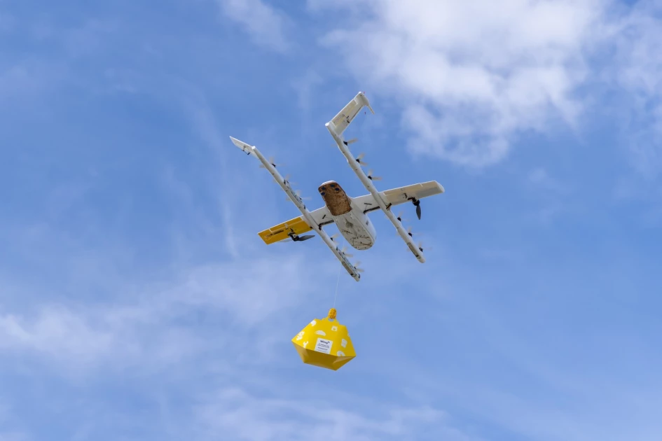 Pie from the sky: Drone delivery lands in America