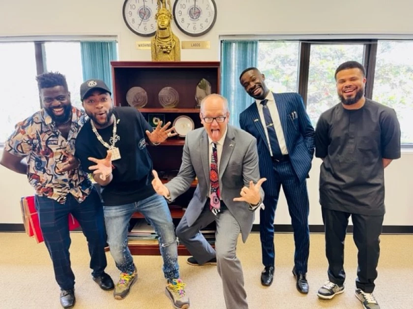 US Consul-General to Nigeria enjoys light moments with Afrobeats star Davido