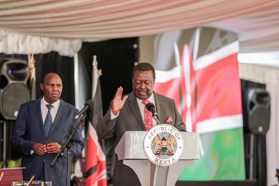 Mudavadi didn't hold the Bible while taking oath because of his Quaker faith; Here’s why