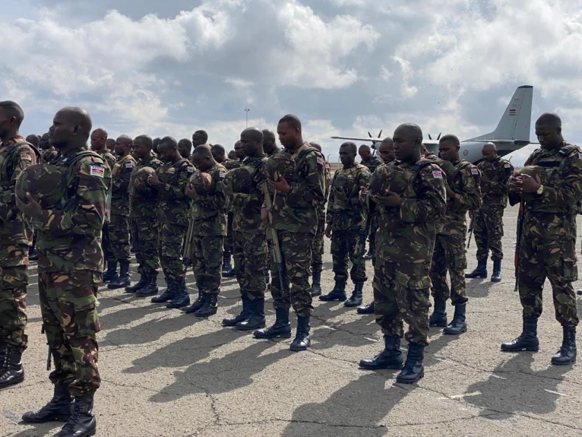 Photos: Flagging off ceremony for KDF officers deployed to DRC
