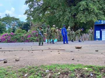 Photos: Protests over rising insecurity in Meru as local killed by cattle rustler