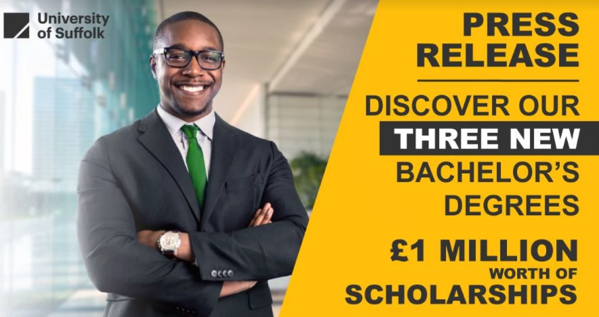 Unicaf and University of Suffolk announce 3 new British Bachelor’s degree programmes