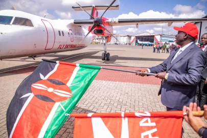 DP Gachagua flags off first commercial flight from Nairobi to Kakamega