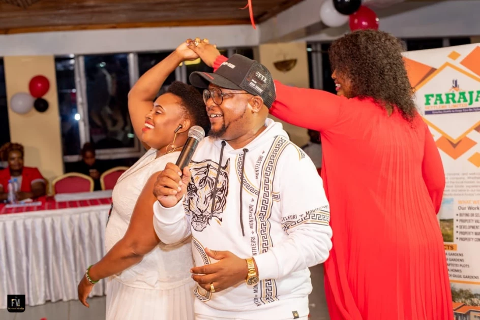 Singer Muigai wa Njoroge celebrates Valentine's Day with his two  wives 