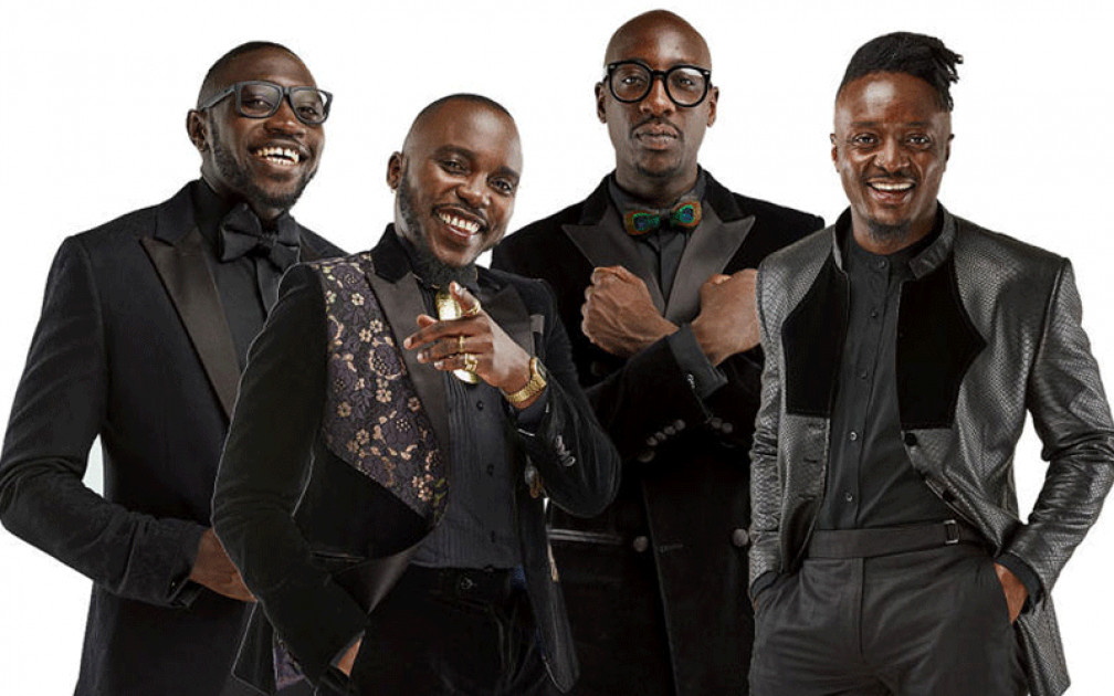 Sauti Sol hails Dr. SK Macharia, Omanyala among their male heroes