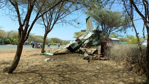 Aircraft crashes in Baringo, two occupants survive injuries