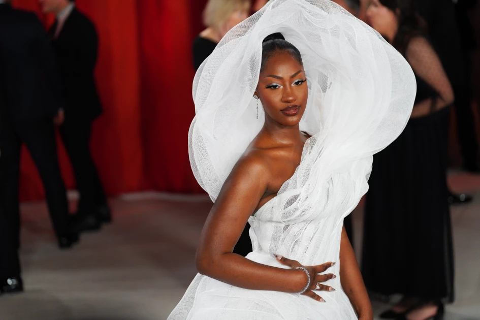 Nigerian singer Tems' dress to the Oscars left those behind her with stiff necks 