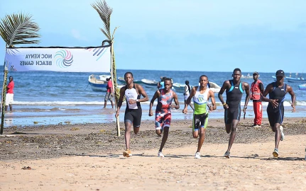 Kenyan Beach Games: Njogu, Ominde seal semis spot in beach tennis