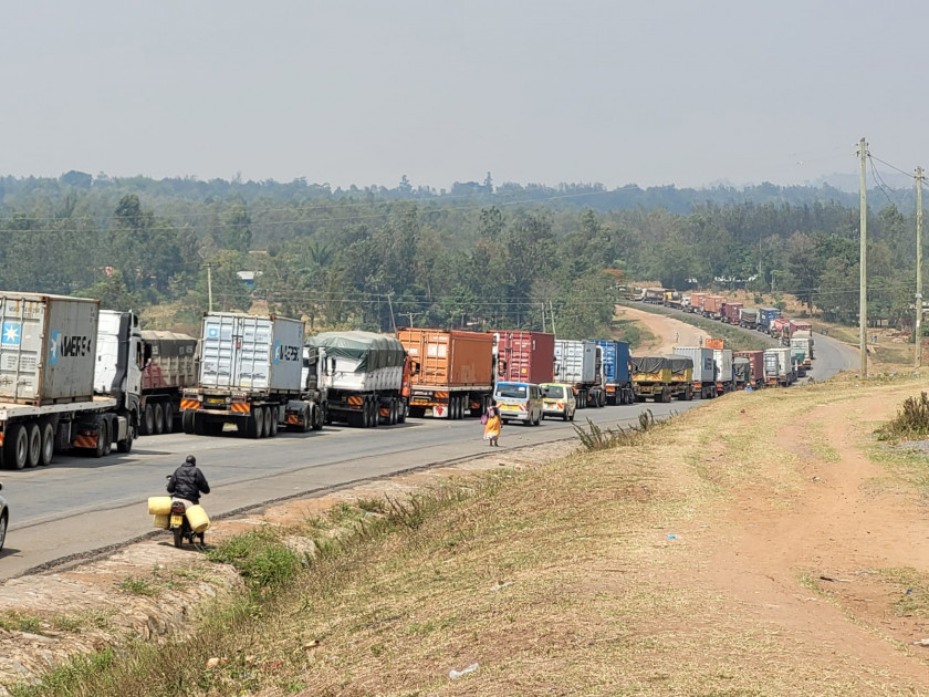 Truck drivers protest Ksh.3,600 COVID-19 testing fee imposed by Uganda gov’t