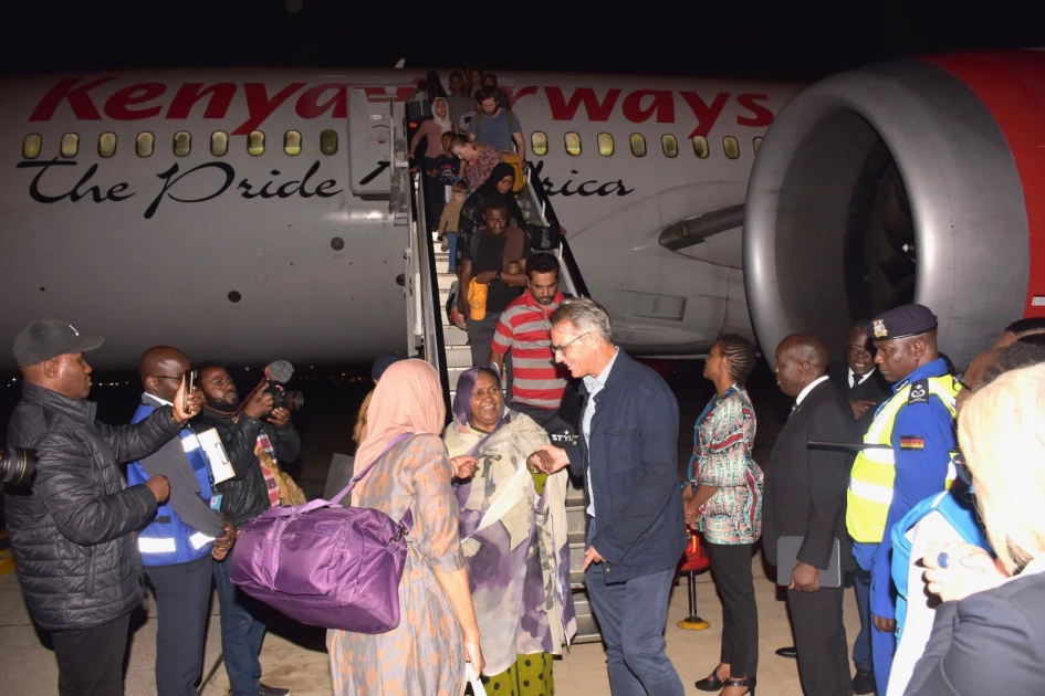 342 evacuess arrive in Kenya from Sudan