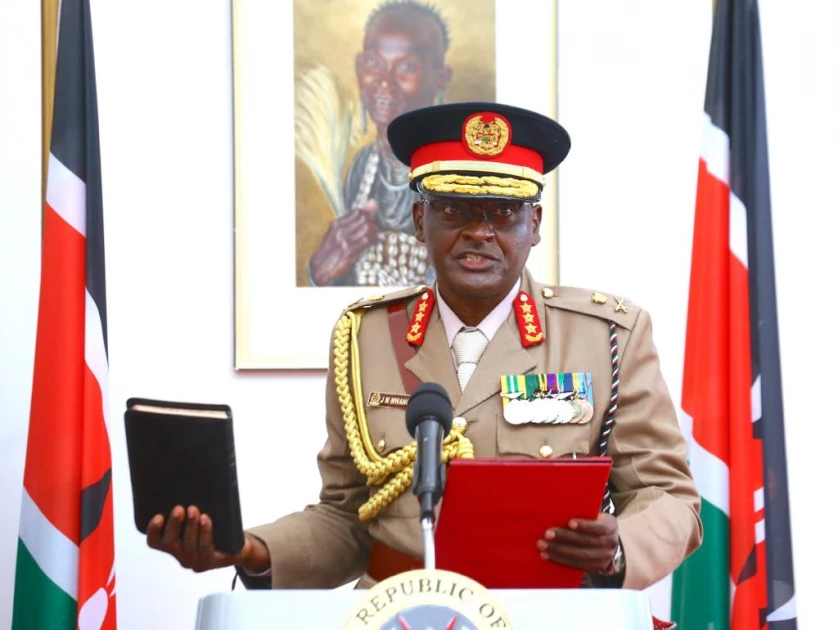 Gen Ogolla, Mwangi sworn-in as Chief, Vice chief of Defence Forces