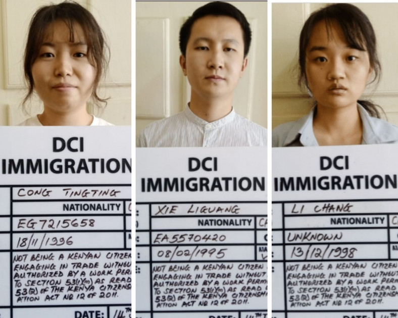 Six Chinese nationals arrested in Imara Daima for being without work permits