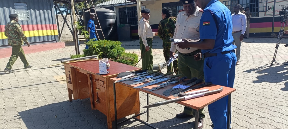 Police arrest 78, nab crude weapons in sting operation targetting gangs in Nakuru