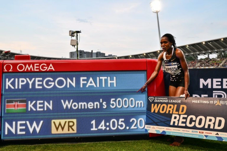 Sparkling Faith Kipyegon sets women's 5,000m world record, a week after attaining similar feat in1,500m