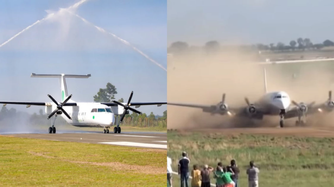 Kabunde Airstrip: Viral video of plane landing on dusty runway in Homa Bay is misleading