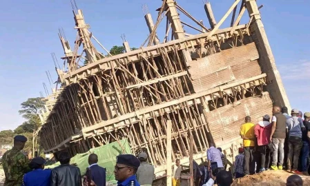 Several feared trapped as building collapses in Murang'a