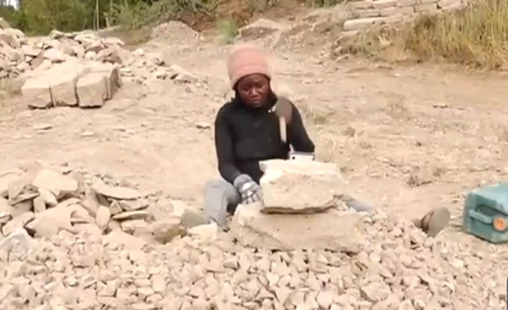 Meet the 22-year-old girl using TikTok to spur her stone-crushing work