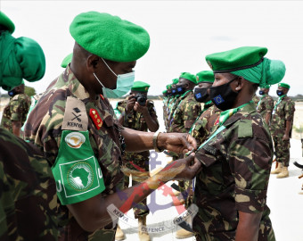 AMISOM honours Kenyan troops for their contribution to peace in Somalia